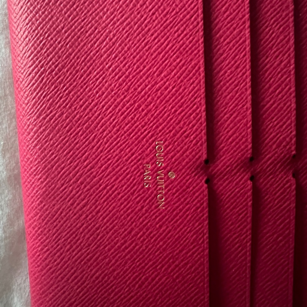 Authentic Louis Vuitton Félicie Card Holder - Pink/ Magenta
